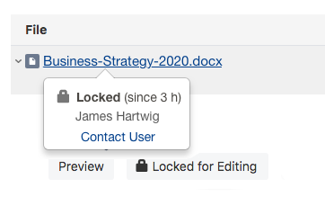 Locked attachment in Confluence